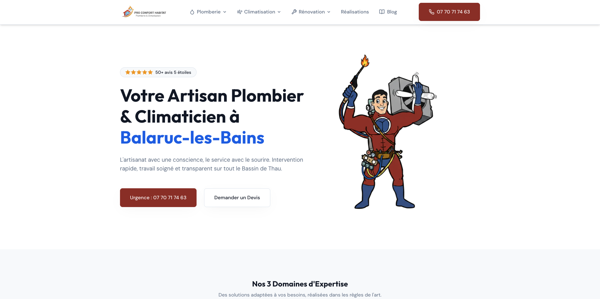 Site web Plombier Balaruc