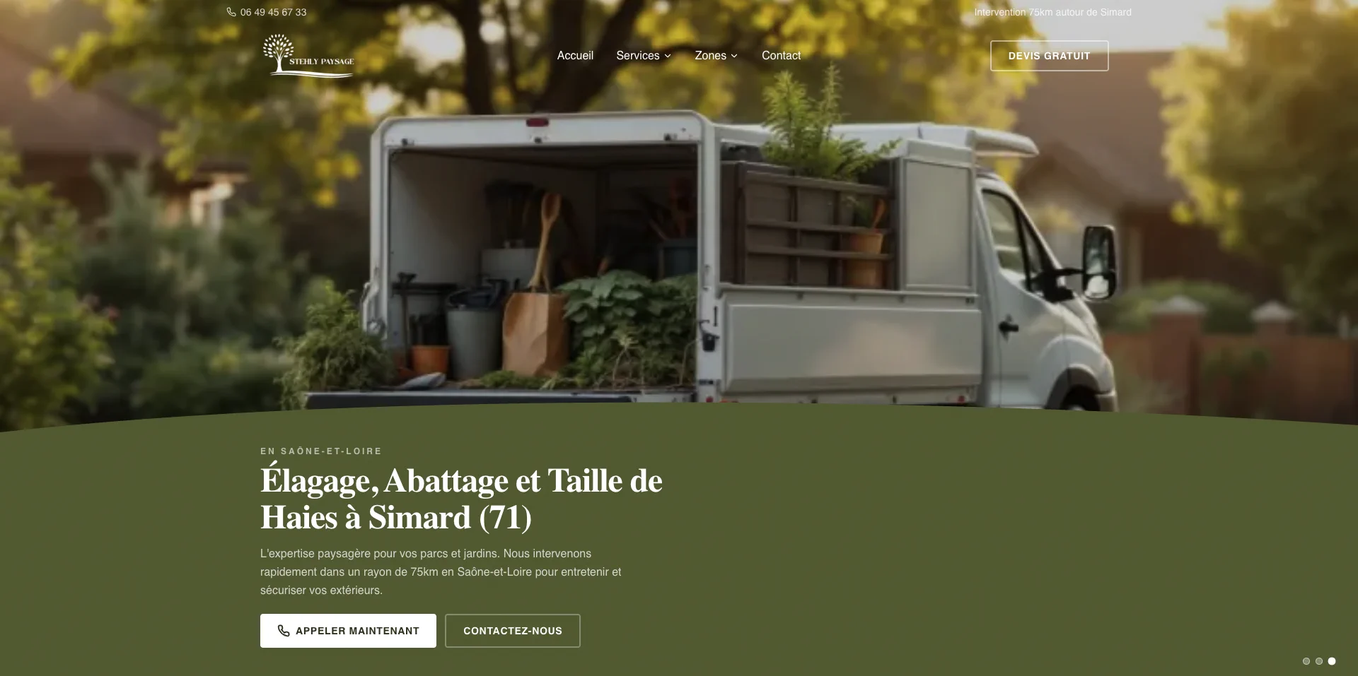 Site web Stehly Paysage