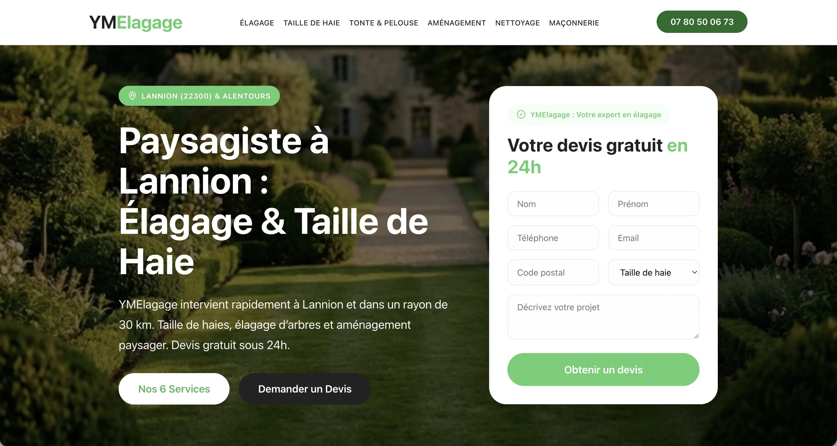 Site web YMElagage